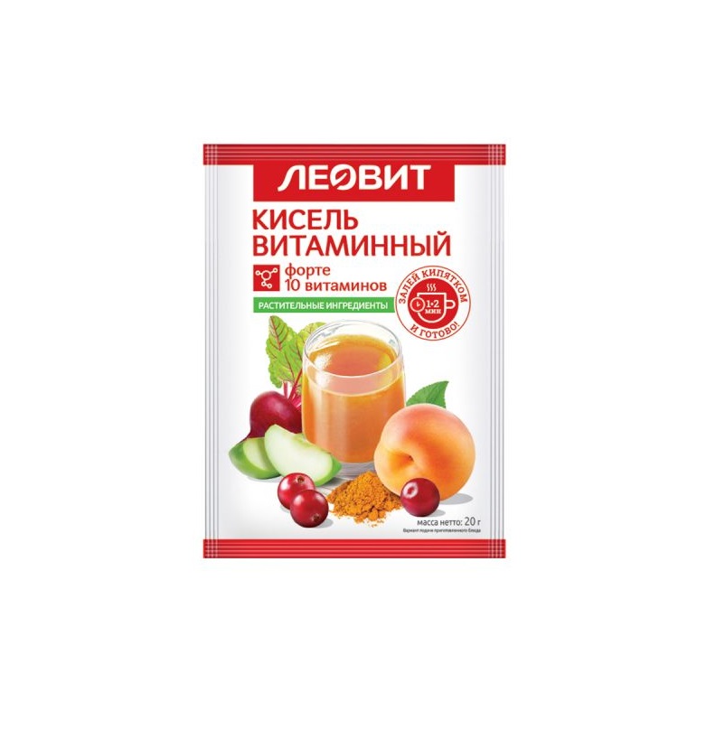 Леовит кисель Витаминный 20г
Леовит кисель Витаминный 20г