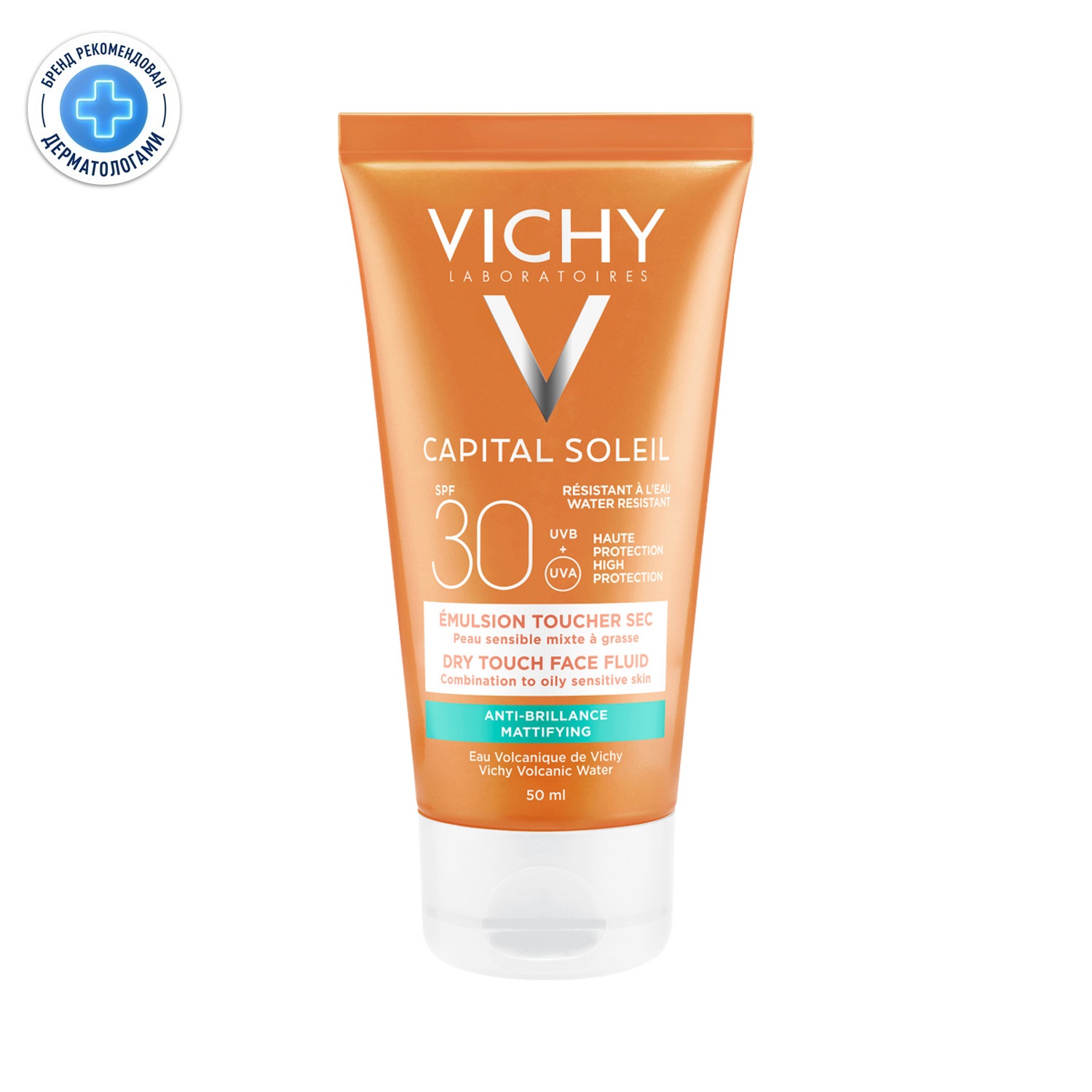 Виши Капиталь Идеал Солей Драй Тач эмульсия для лица матирующая SPF30 50мл М3220603
Виши Капиталь Идеал Солей Драй Тач эмульсия для лица матирующая SPF30 50мл М3220603