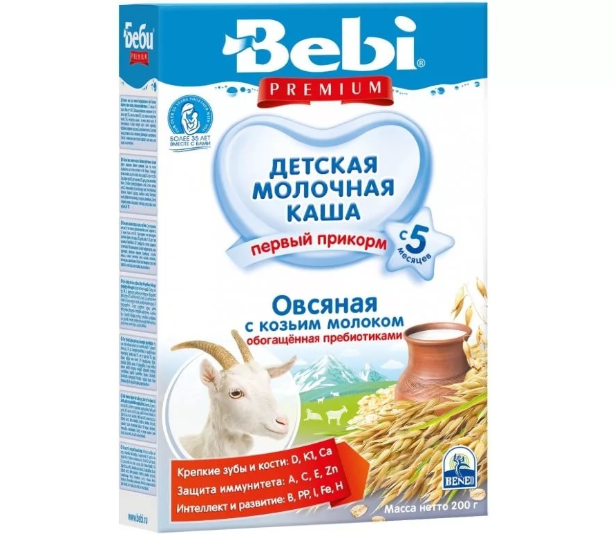 

Беби каша гречка с козьим молоком/пребиотики 200г