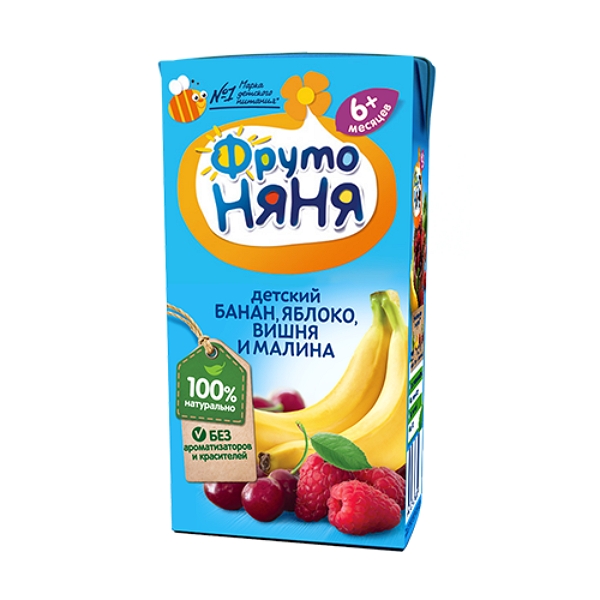 

ФрутоНяня нектар неосветленный смесь фруктов 200мл