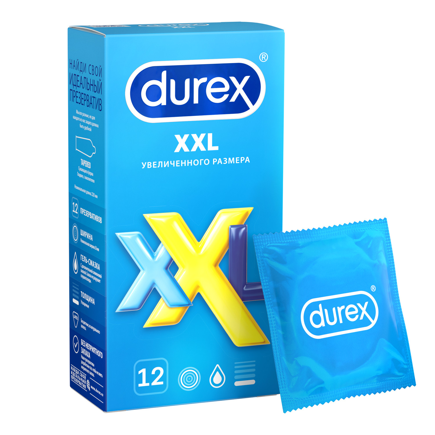 Дюрекс презервативы XXL №12 презервативы дюрекс invisible stimulation 12