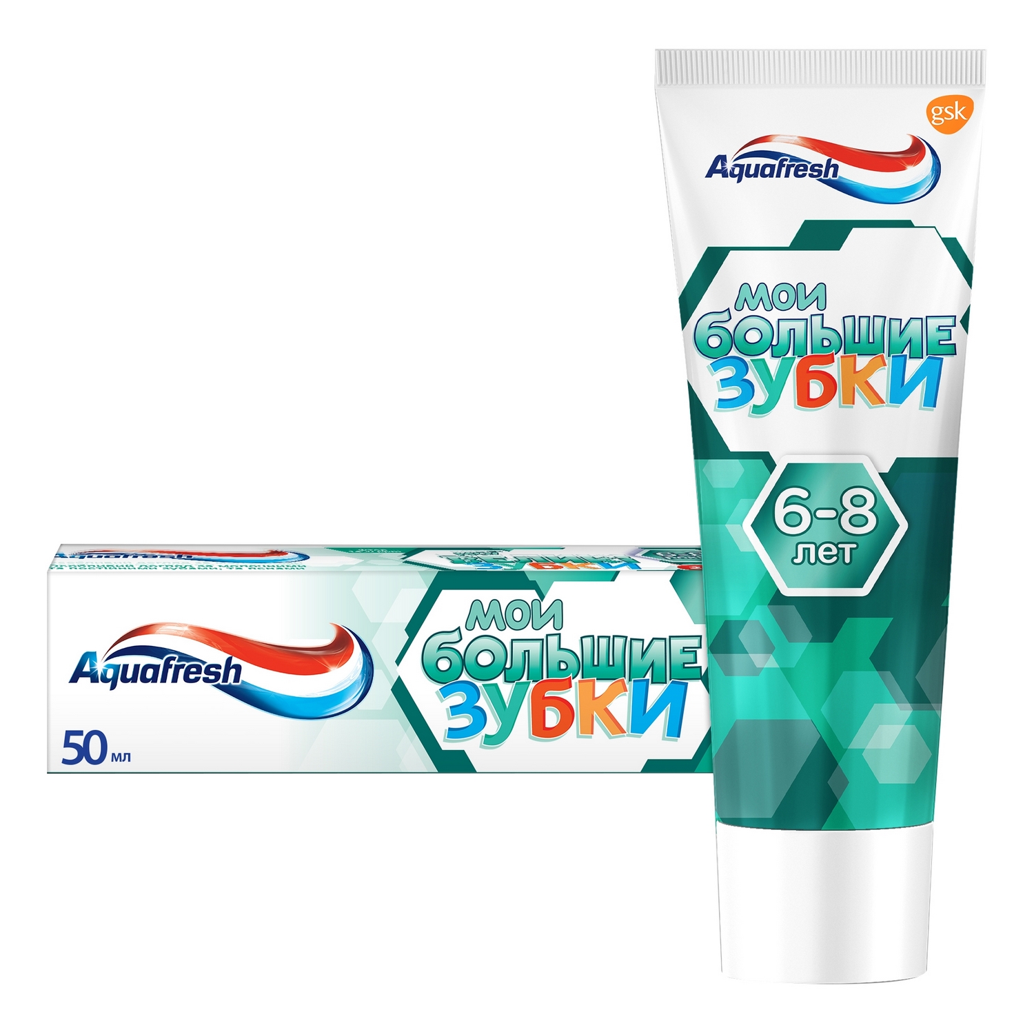 

Аквафреш паста зубная Мои большие зубки для детей от 6 лет 50мл