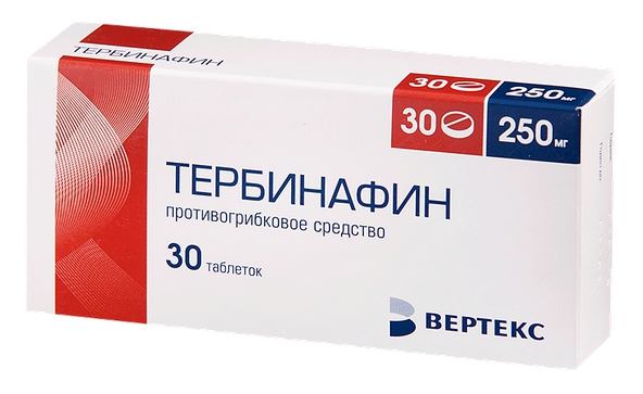 

Тербинафин-Вертекс таб. 250мг №30