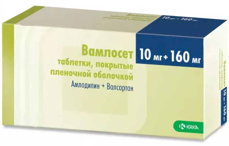 

Вамлосет таб.п/о 10мг/160мг №90