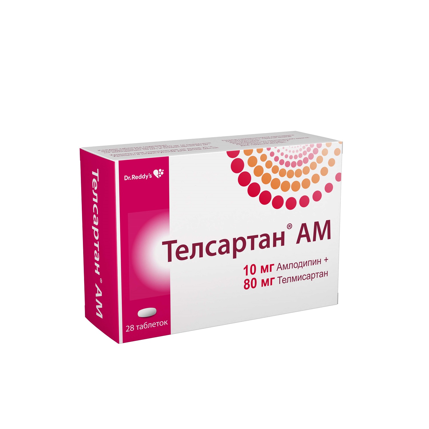 

Телсартан АМ таб. 10мг+80мг №28