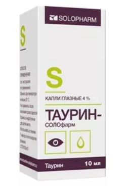 

Таурин-СОЛОфарм капли гл. 4% 10мл