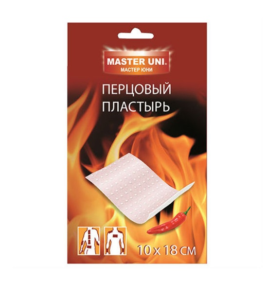 

Ригла пластырь медицинский перцовый перфорированный 10х18см