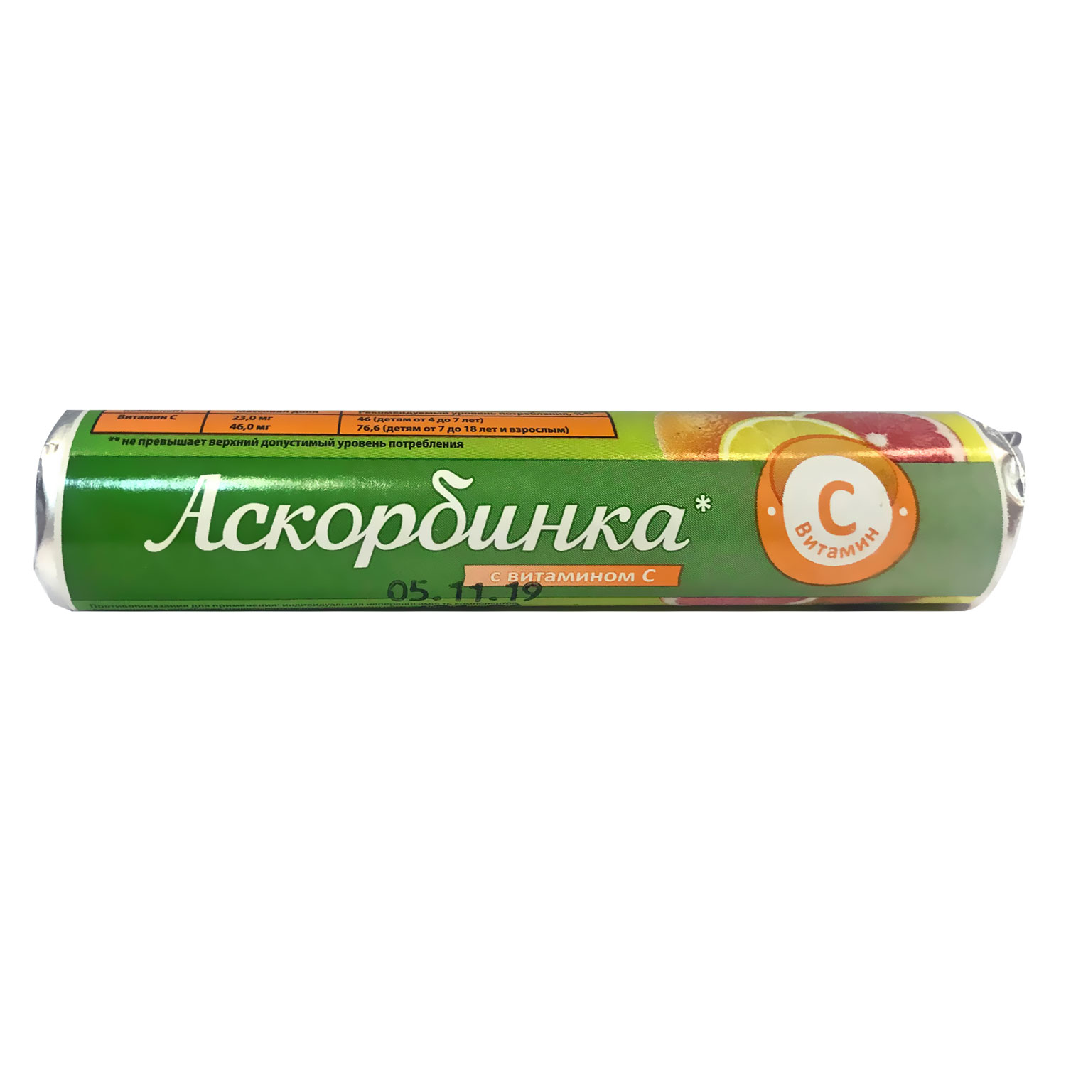

Азбука Здоровья Витамин С с глюкозой аскорбинка без ароматизатора таб. №14