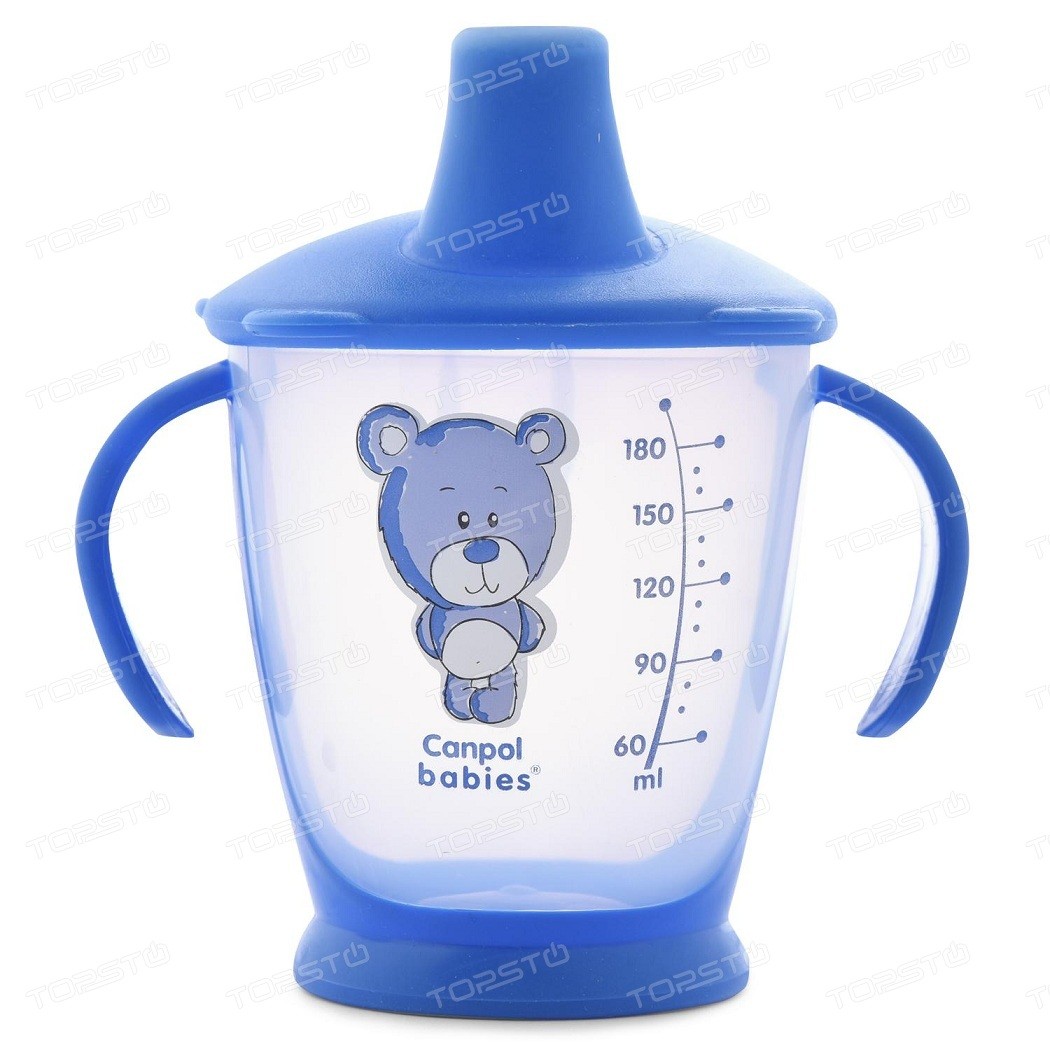 Канпол чашка-непроливайка Медвежонок 9мес+ 180мл