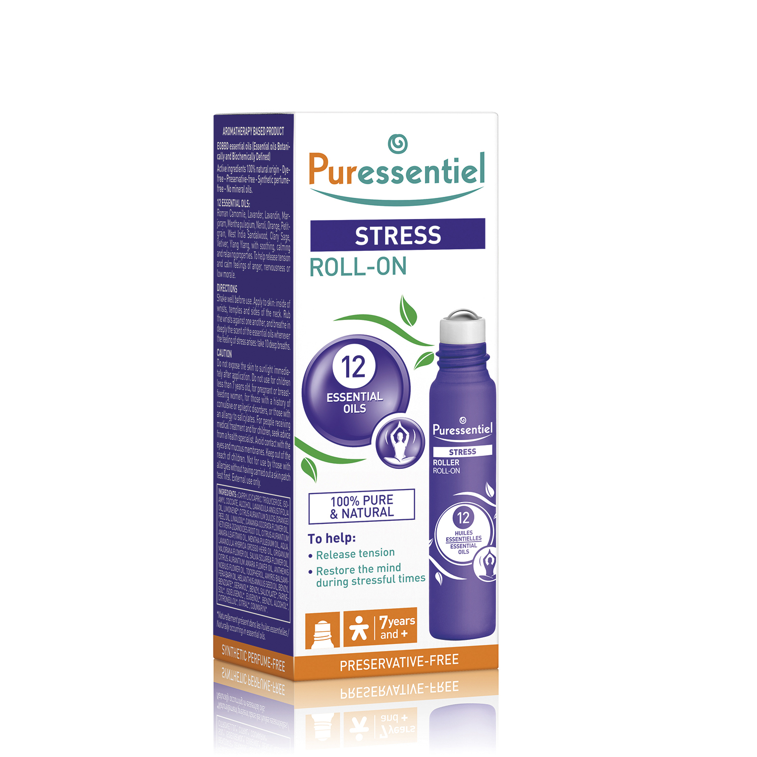 Puressentiel Rest & Relax Роллер Антистресс 12 эфирных масел 5мл