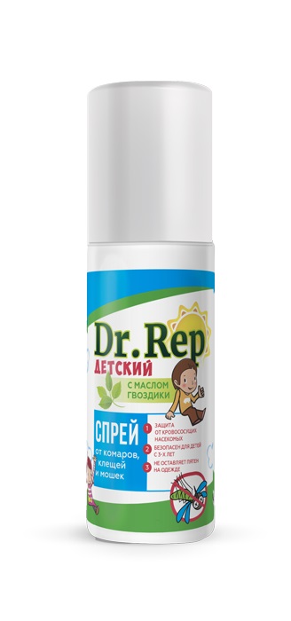 Доктор Реп спрей-лосьон детский от комаров и мошек 100мл