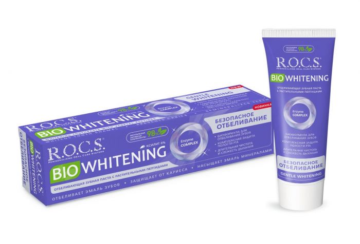 Рокс паста зубная Биовайтенинг Безопасное отбеливание 94г, Еврокосмед  - купить