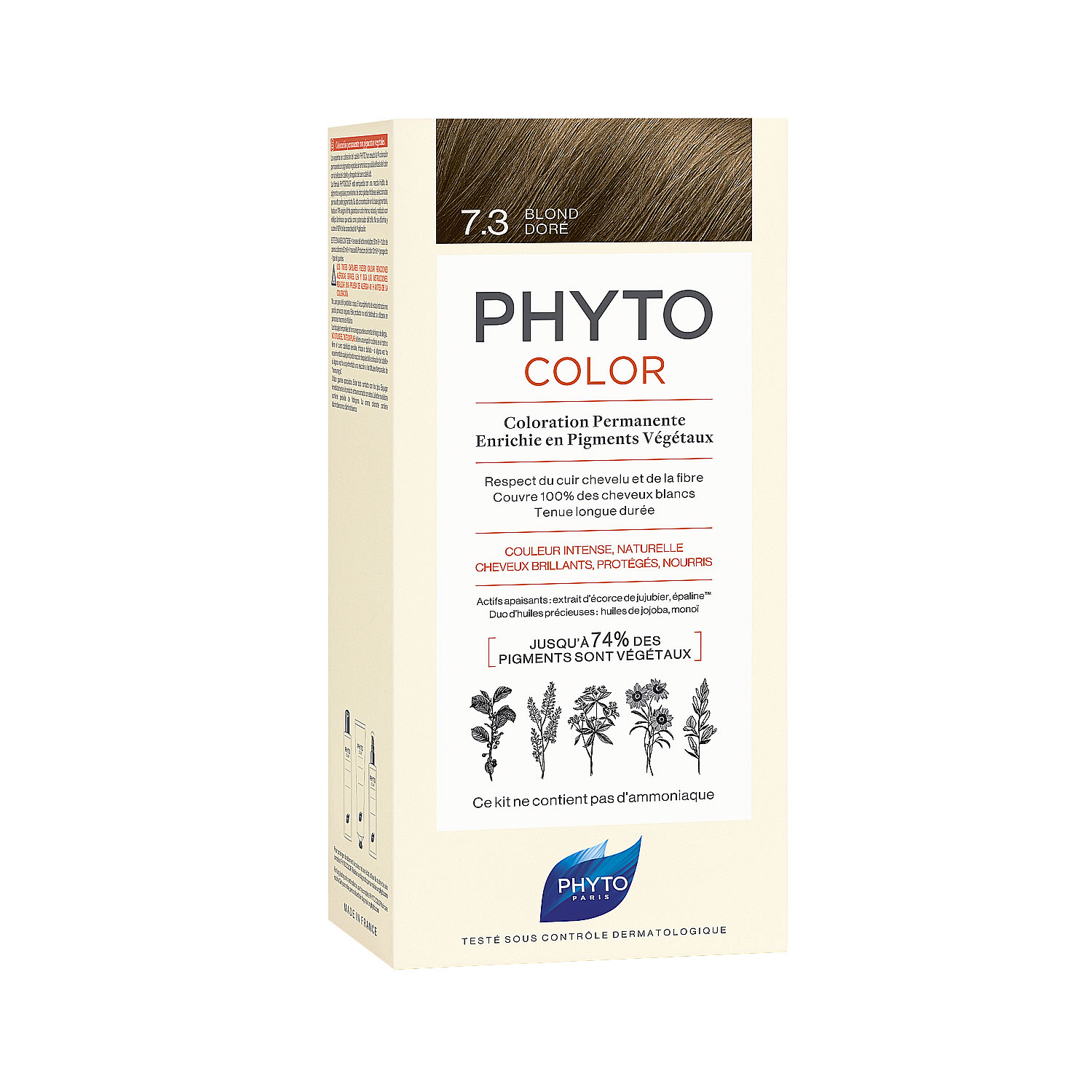 Купить Phytosolba Phyto Hair Color краска для волос 7.3 золотистый блонд 50/50/12мл, Lab.Phytosolba