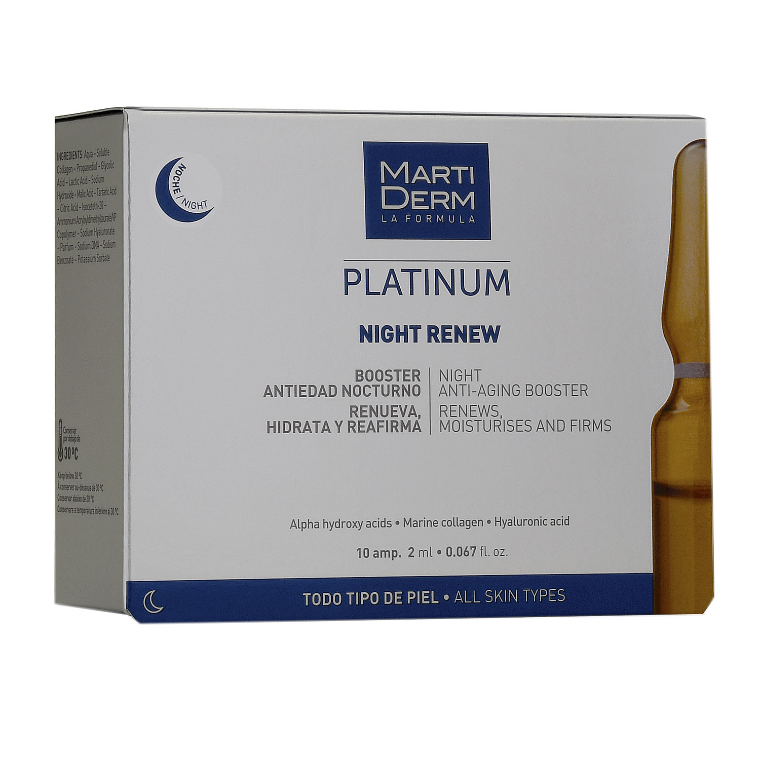 Martiderm Platinum сыворотка ночная восстанавливающая 2мл №10