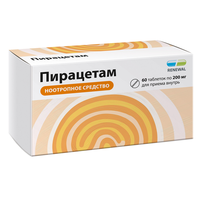 

Пирацетам таб.п/о плен. 200мг №60