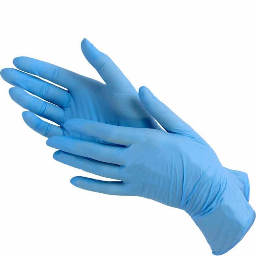 Ригла СФМ перчатки нитриловые смотровые синие р.S №100