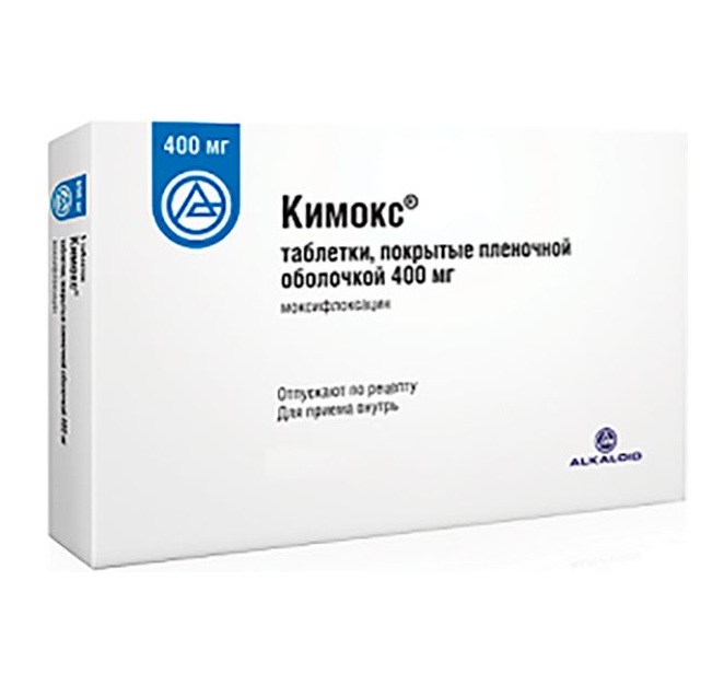 

Кимокс таб.п/о плен. 400мг №5