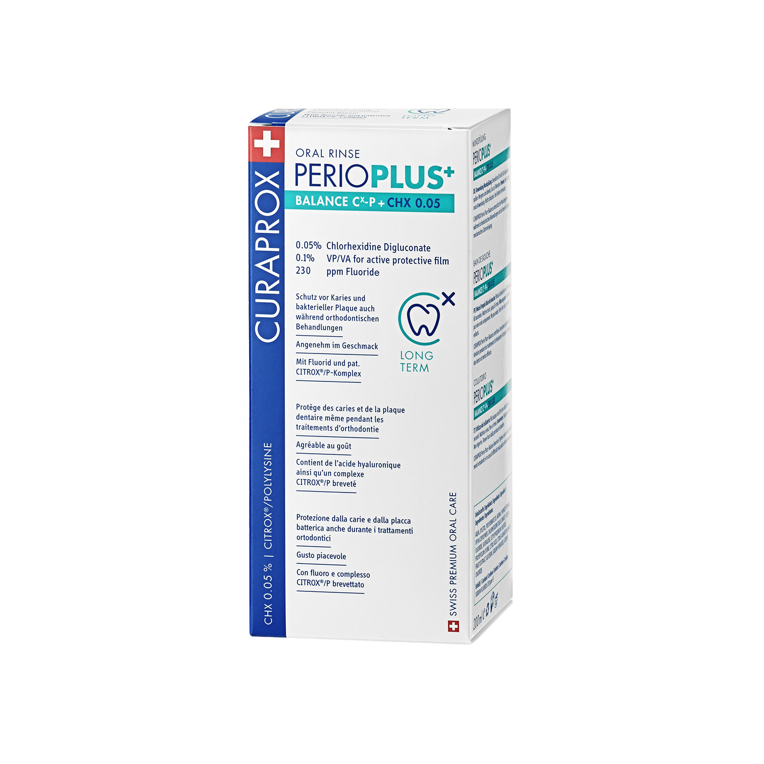 Курапрокс Перио Плюс Баланс ополаскиватель для полости рта 0,05% хлоргексидина 200мл PPB205