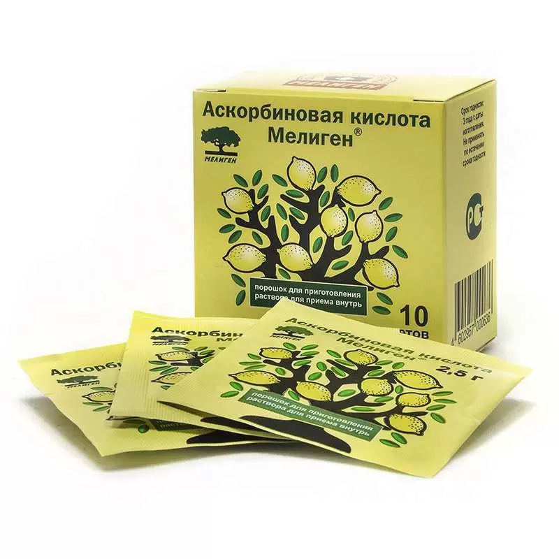 

Аскорбиновая к-та б сах пор. 2,5г №10
