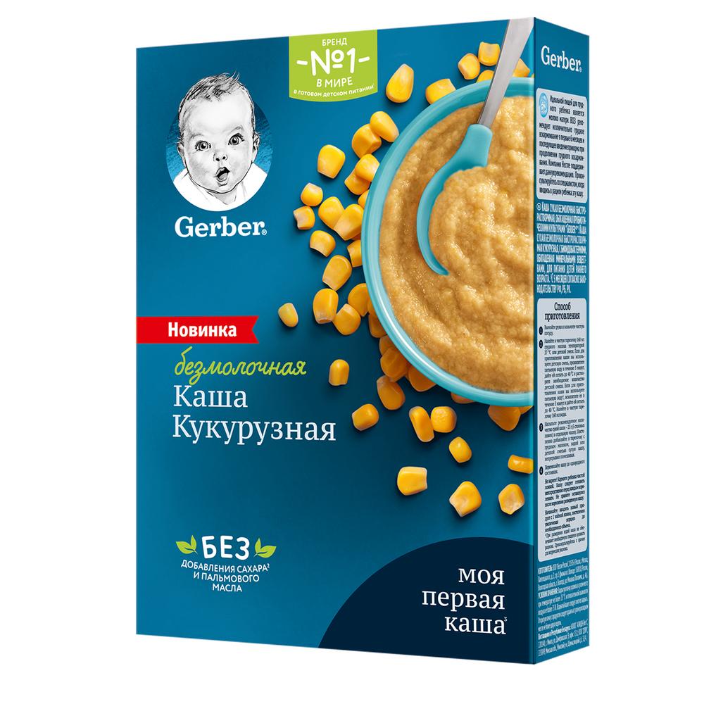 

Гербер каша безмолочная кукурузная для начала прикорма 180г