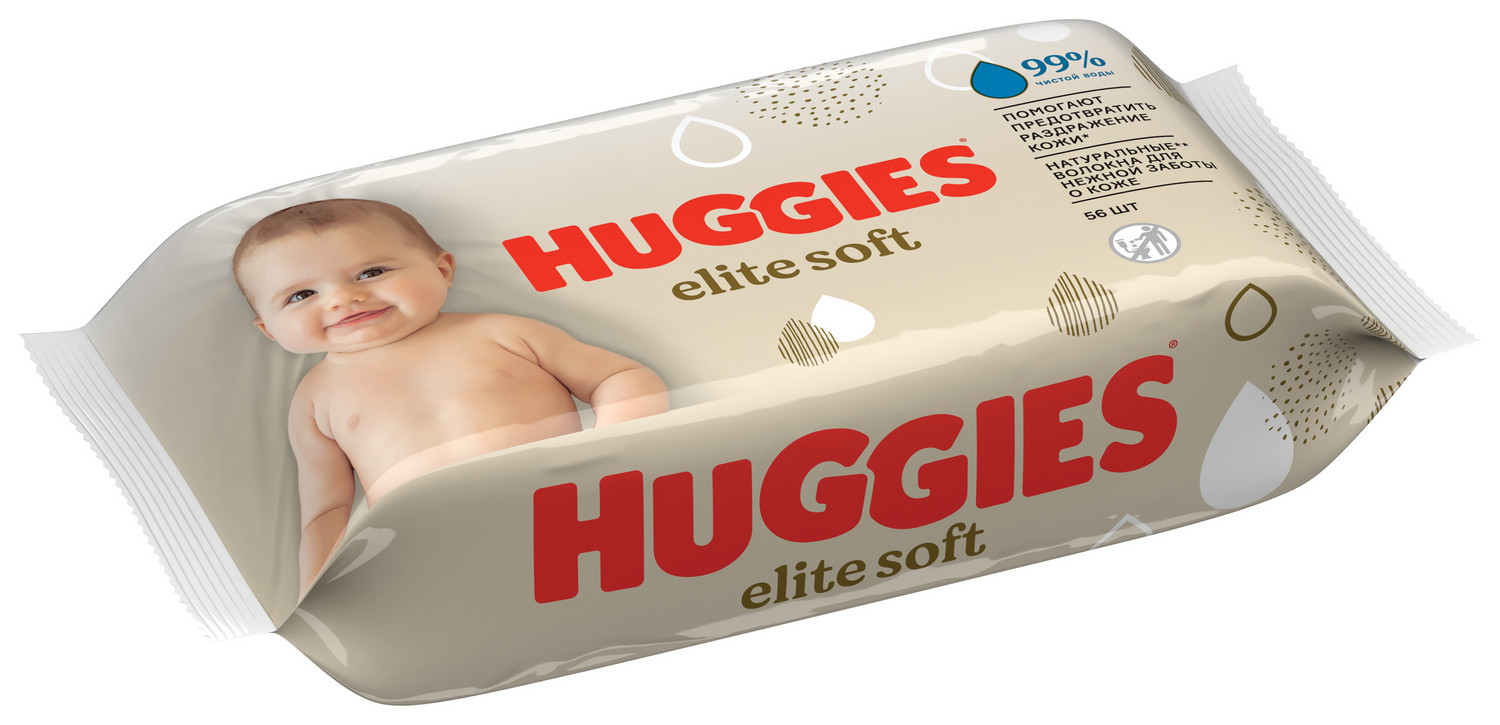 Купить Хаггис салфетки влажные для детей Элит Софт №56, KIMBERLY-CLARK