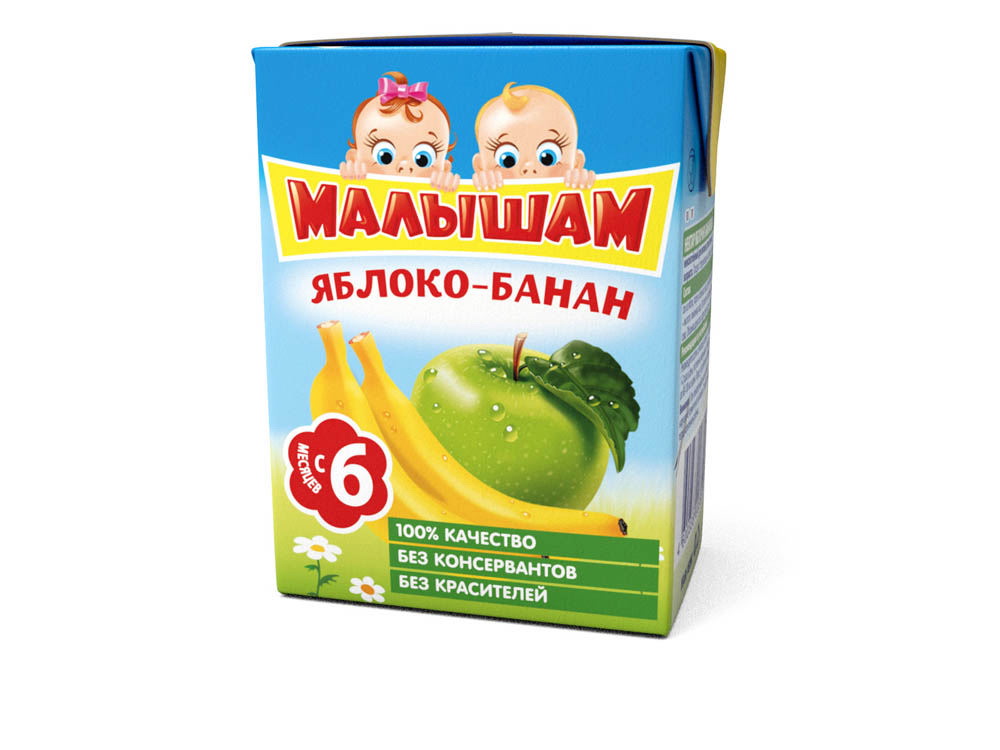 ФрутоНяня Нектар яблоко/банан 200мл