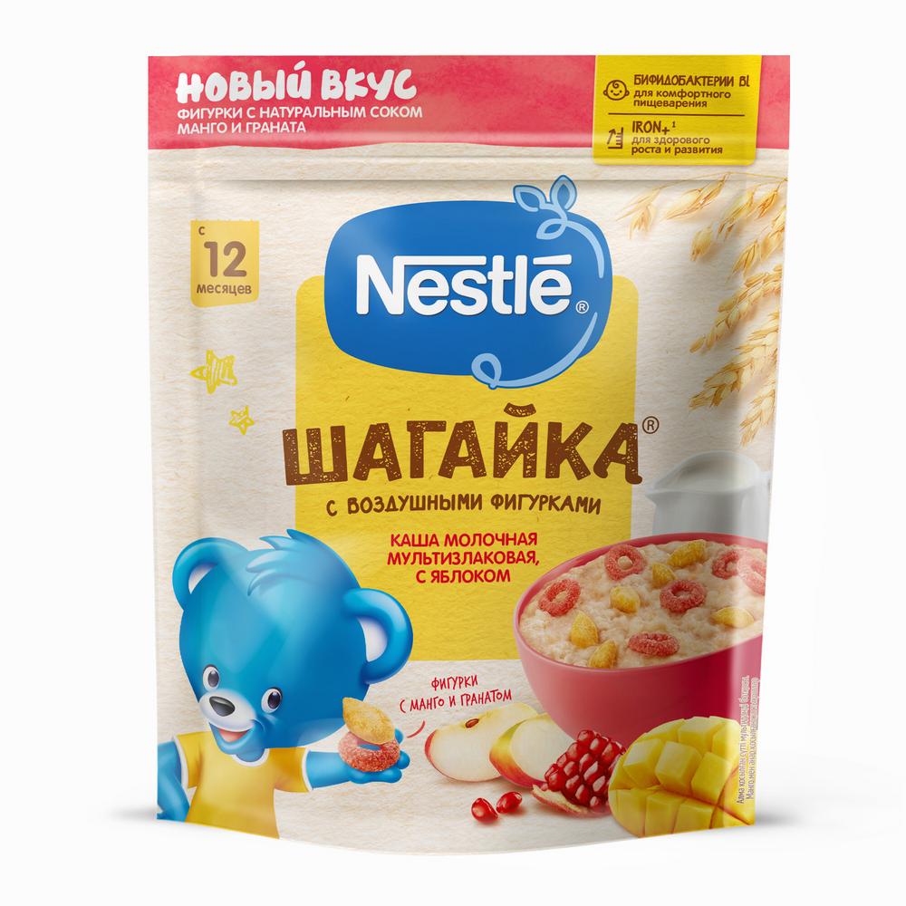 

Нестле Шагайка Мультизлаковая Яблоко/Манго/Гранат фруктовые кусочки 190г