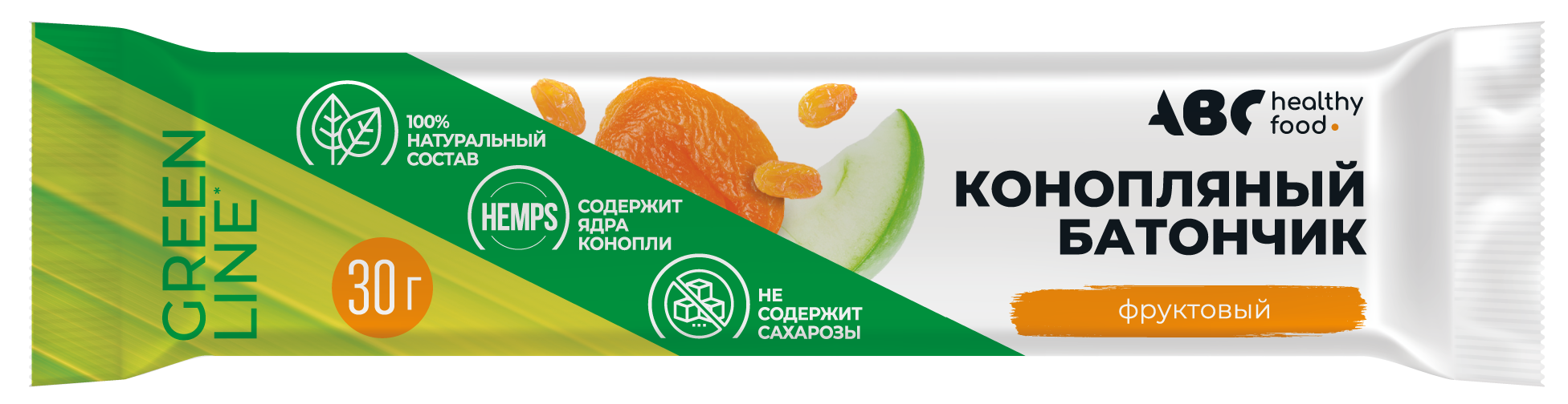 

АВС хэлси фуд конопляный батончик 30г