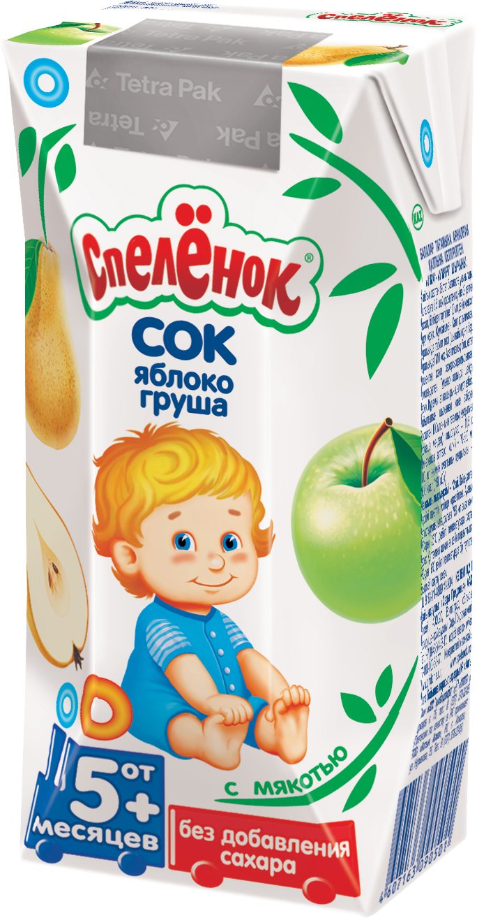 

Спеленок сок яблоко/груша от 5мес. 200мл