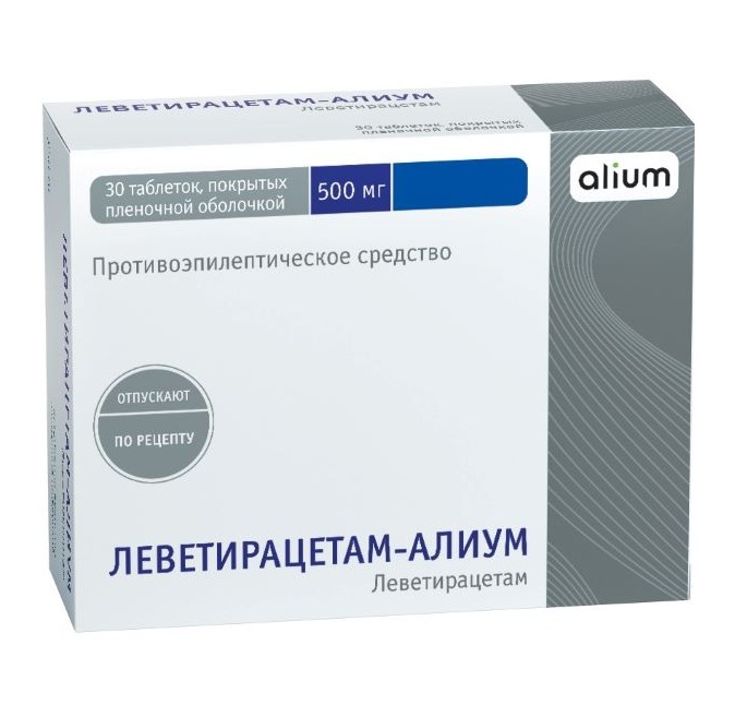 Леветирацетам-Алиум таб.п/о плен. 500мг №30