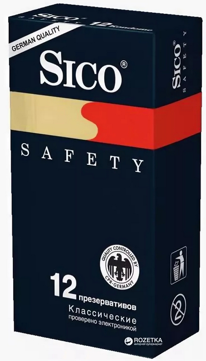 Сико презервативы Сафети классические №12 презервативы sico сико safety классические 12 шт