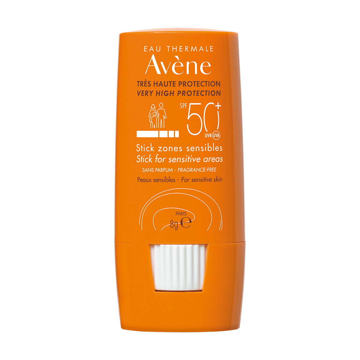 

Авен Стик для защиты от солнца чувствительных зон SPF50+ 8г