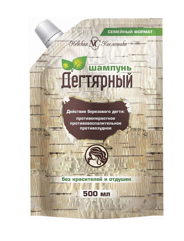 

Невская косметика шампунь дегтярный дой-пак. 500мл
