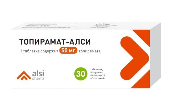 

Топирамат-Алси таб.п/о плен. 50мг №30