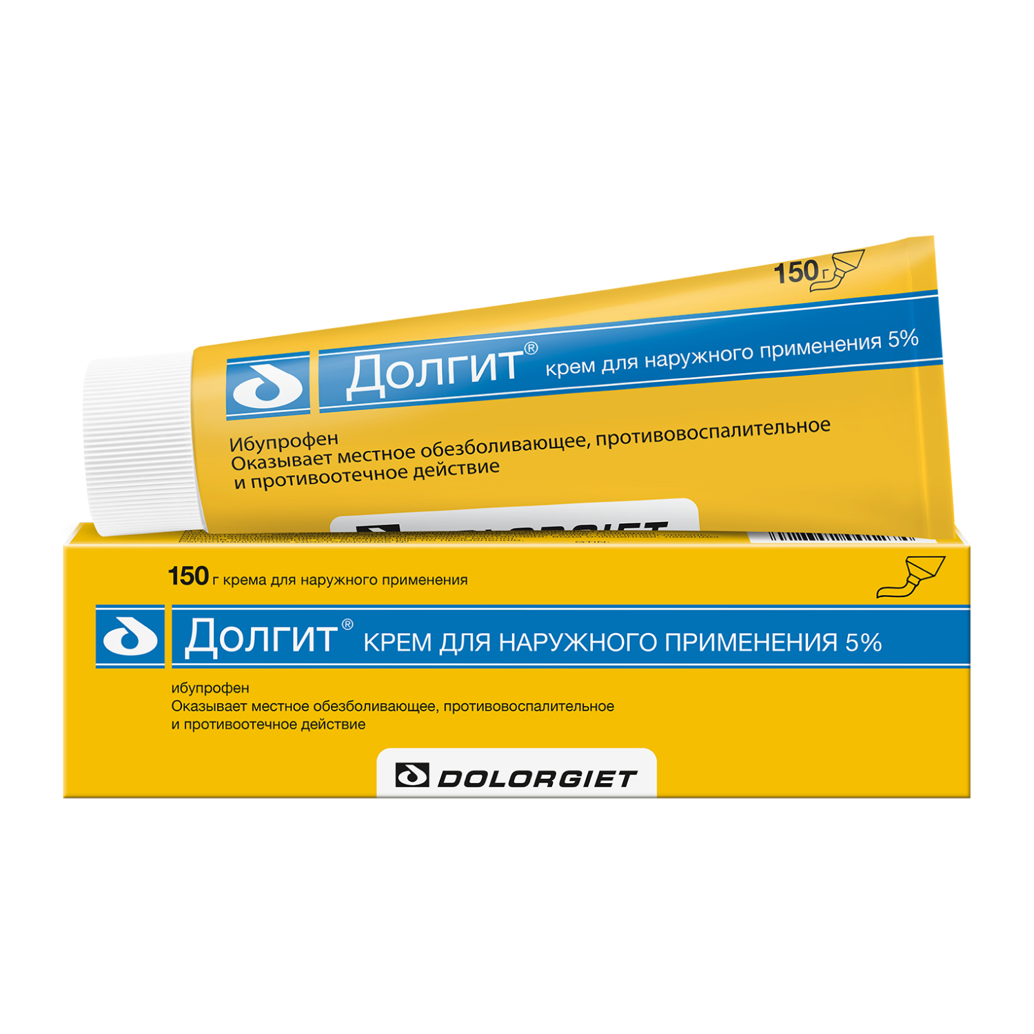 

Долгит крем для нар. прим. 5% 150г