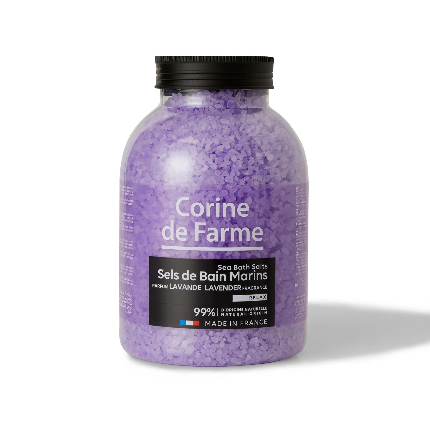 

Корин де Фарм соли для ванн морские Лаванда 1,3кг