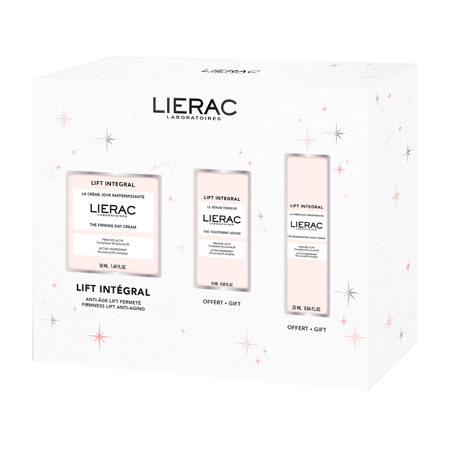 Купить Lierac Lift Integral набор крем-лифтинг укрепл. дневной для лица 50мл + сыворотка-лифтинг для лица 15мл + ночной крем-лифтинг для лица 25мл, Lab.Lierac (Ales group)