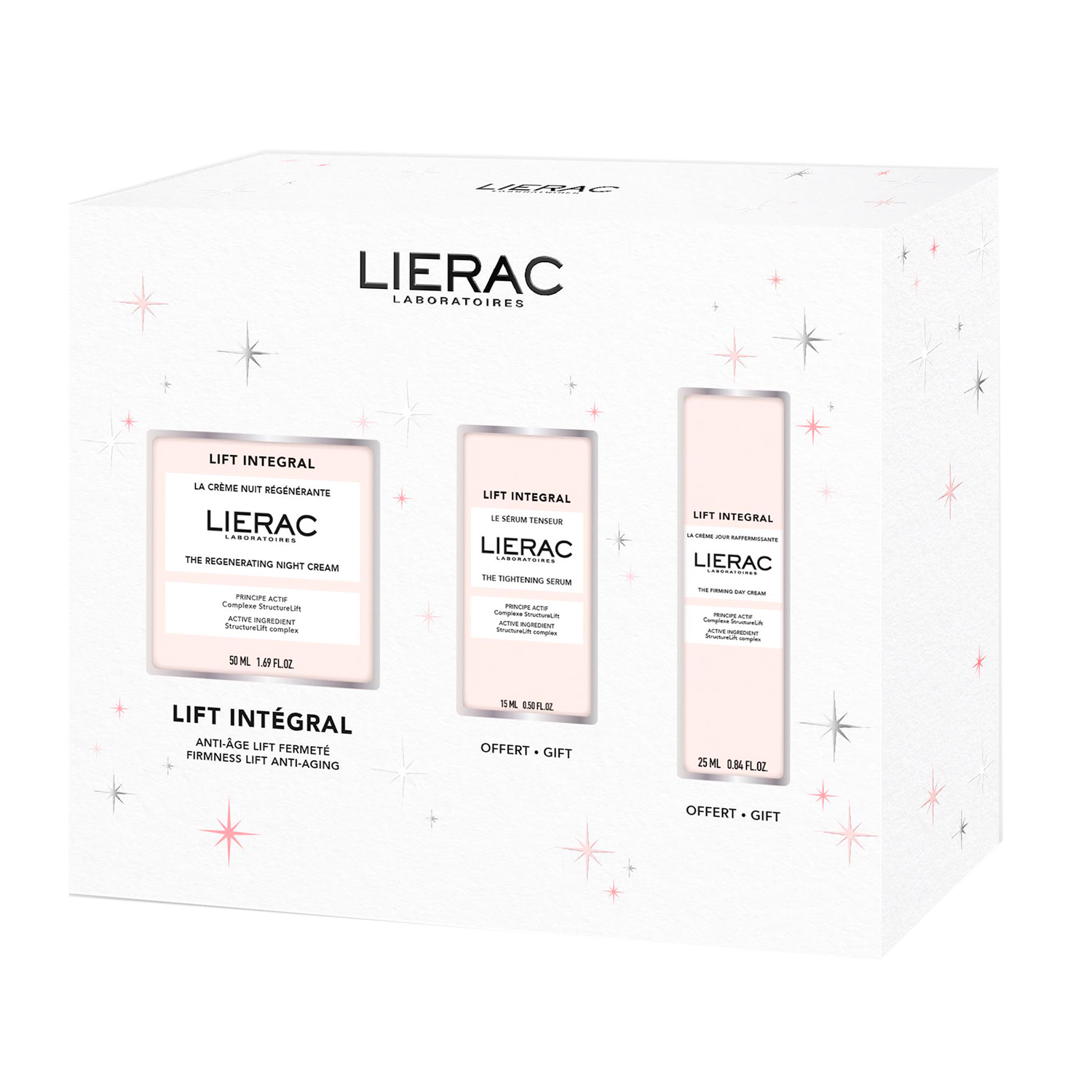 Lierac Lift Integral набор крем-лифтинг восст. ноч. 50мл + сыворотка-лифтинг для лица 15мл + крем-лифтинг укрепл. днев. 25мл