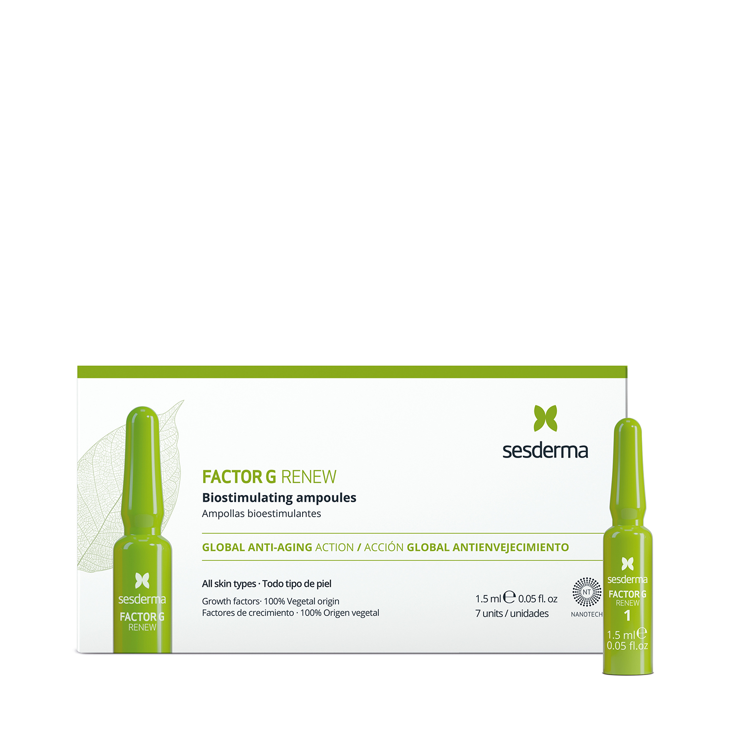 

Sesderma Factor G Renew биостимулирующие ампулы 1,5мл №7