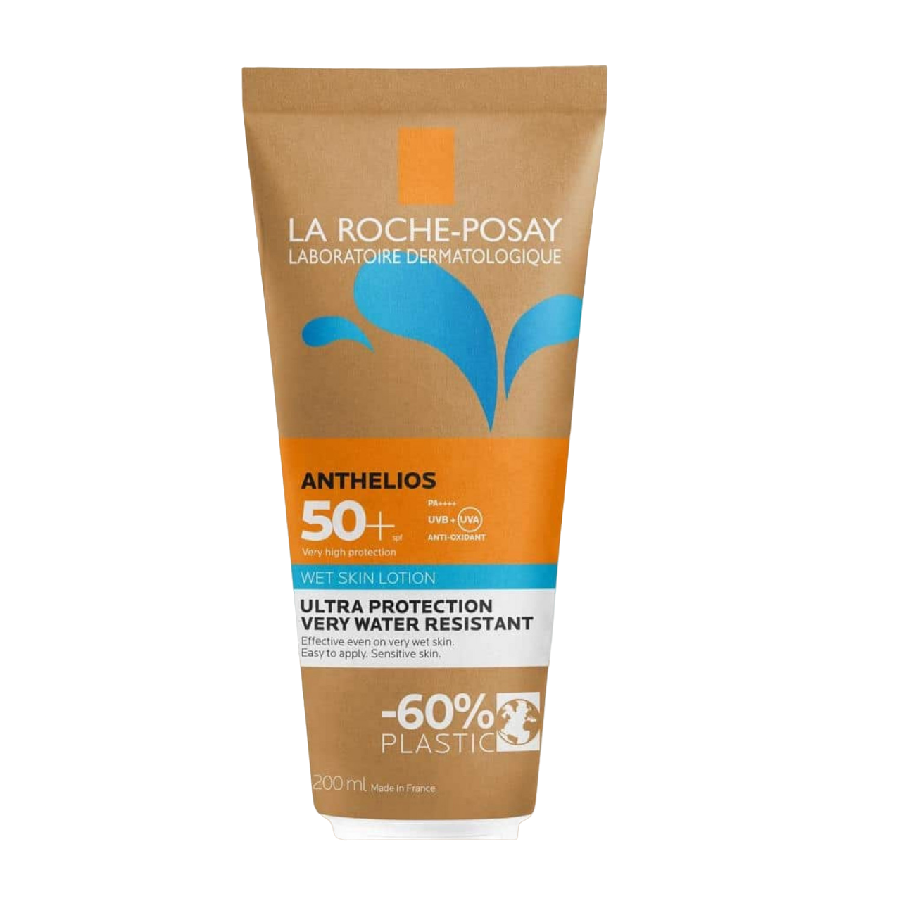 Ля Рош-Позе Антгелиос солнцезащитный гель-крем с технологией нанесения на влажную кожу SPF50+ эко-упаковка 200мл
