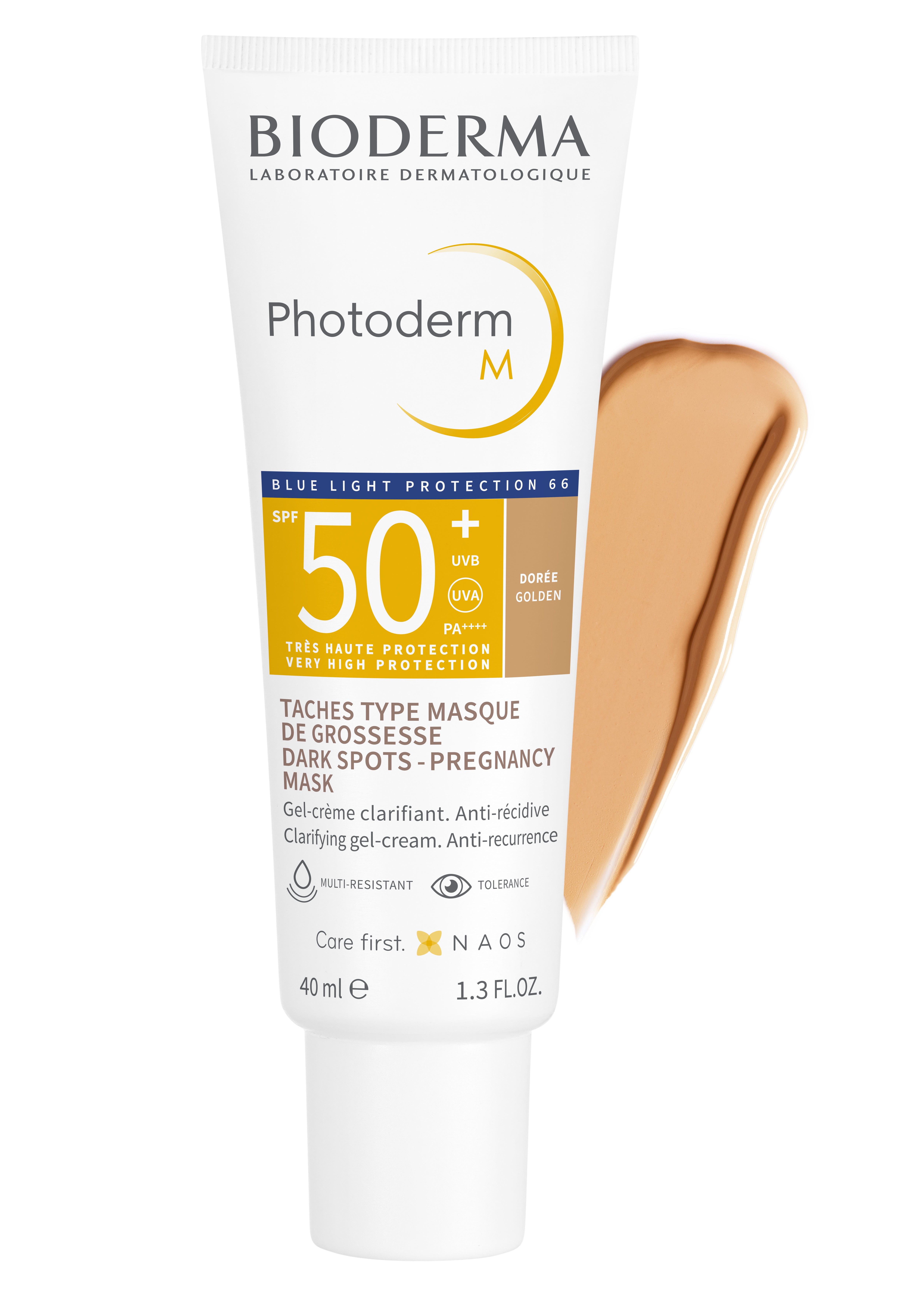 Биодерма Фотодерм крем-гель солнцезащитный M SPF50+ 40мл темный оттенок