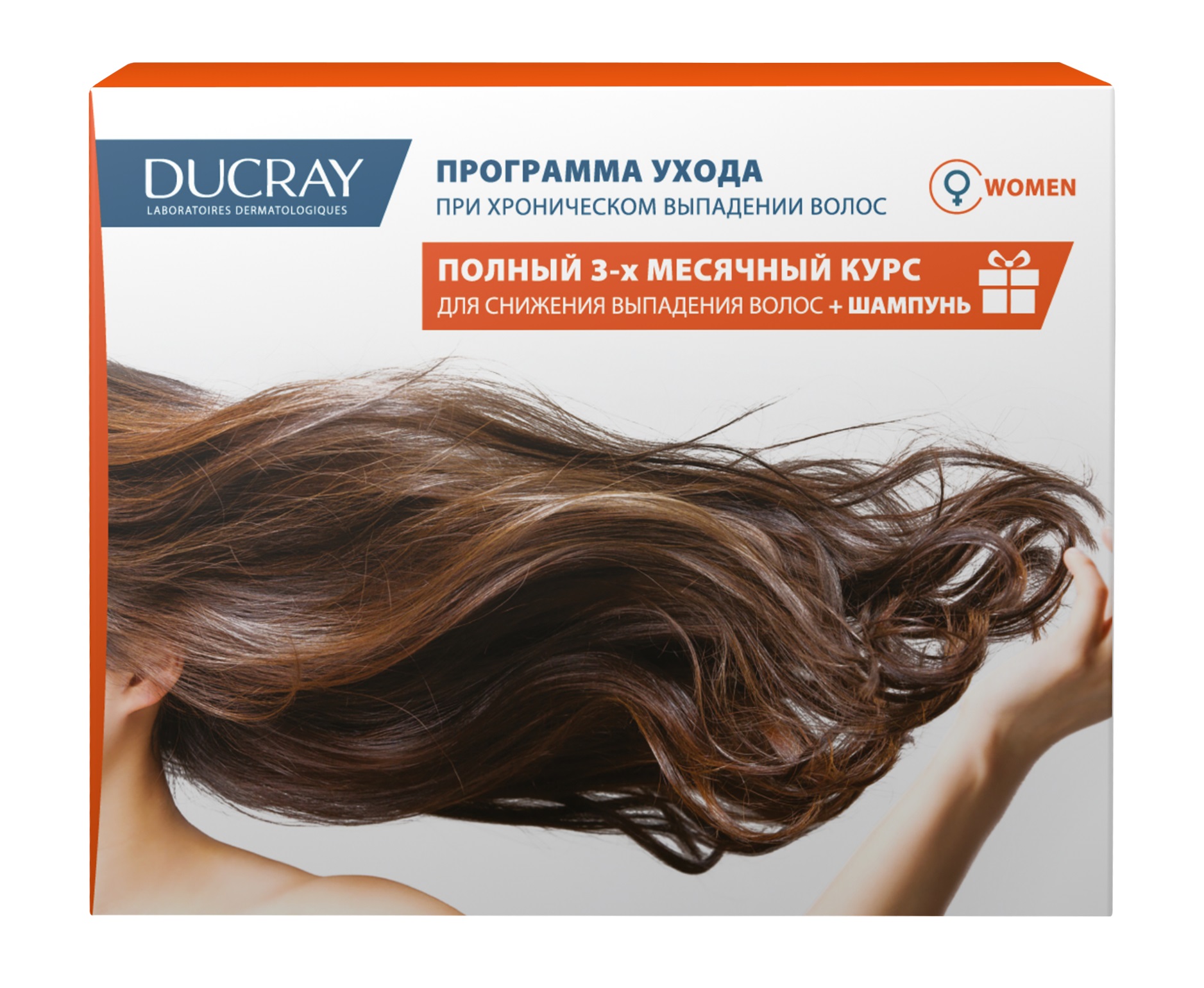 Дюкрэ Неоптид набор лосьон для снижения выпадения волос у женщин 3x30мл+Анафаз+ шампунь для ухода за ослабл. выпад. волосами 100мл