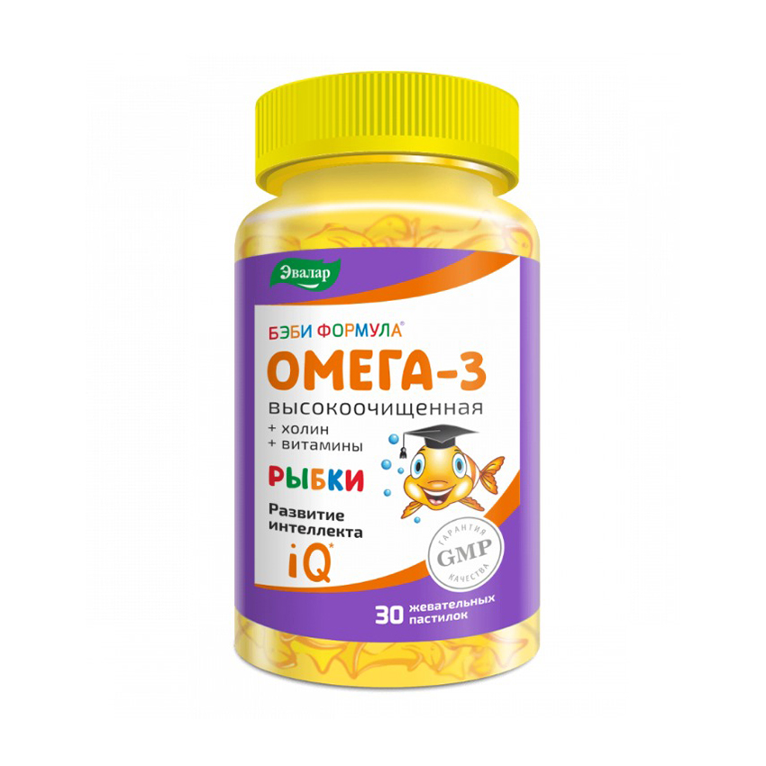 

Бэби формула рыбки Омега-3 пастилки жев. № 30