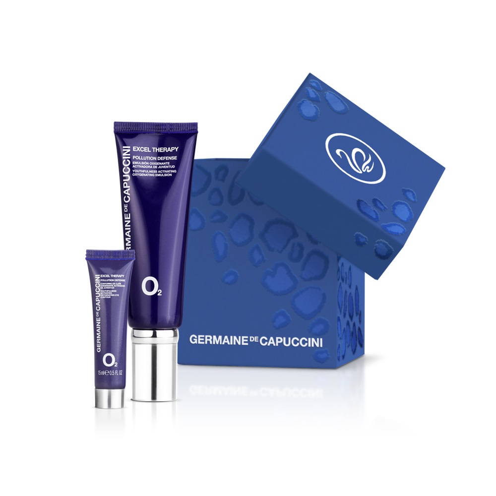 

Germaine De Capuccini Набор Trendy Box ET O2 крем для кожи вокруг глаз 15мл эмульсия кислородонасыщ. для жирн. и комб. кожи 50мл