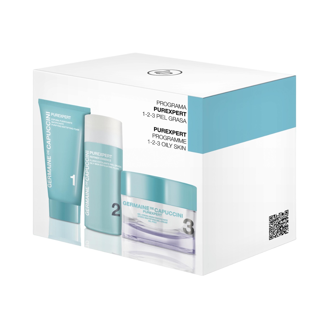 

Germaine De Capuccini Набор PurExpert 1-2-3 для жирной кожи Пенка матирующая 30мл Флюид-эксфолиант 50мл Гель-крем гидроматирующий 50мл