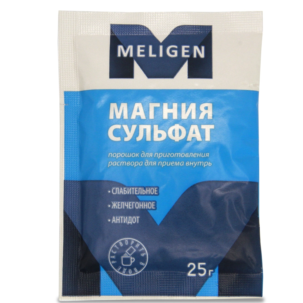 

Магния сульфат пор.д приг.р-ра 25г