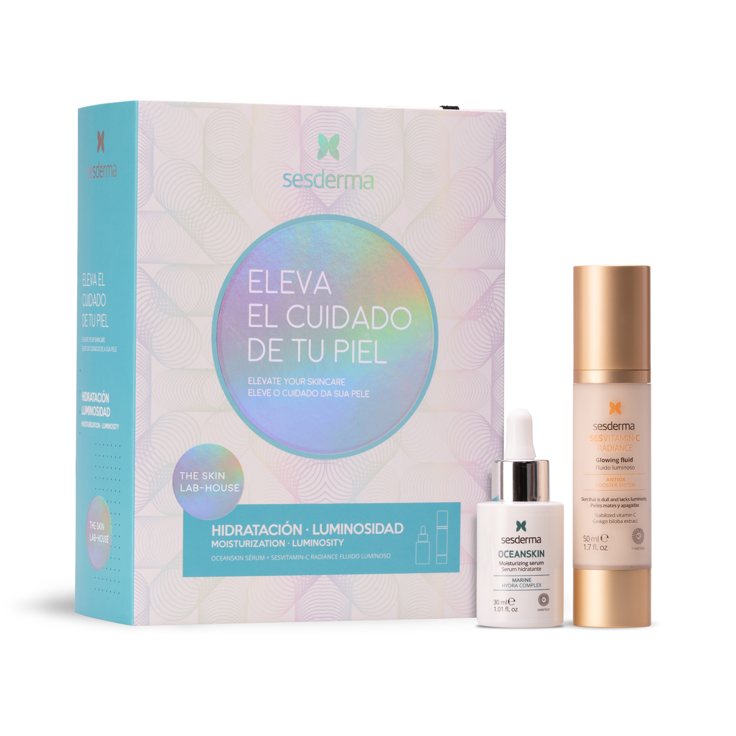 

Sesderma набор CVIT RADIANCE флюид для сияния кожи 50мл OCEANSKIN сыворотка увл. 30мл