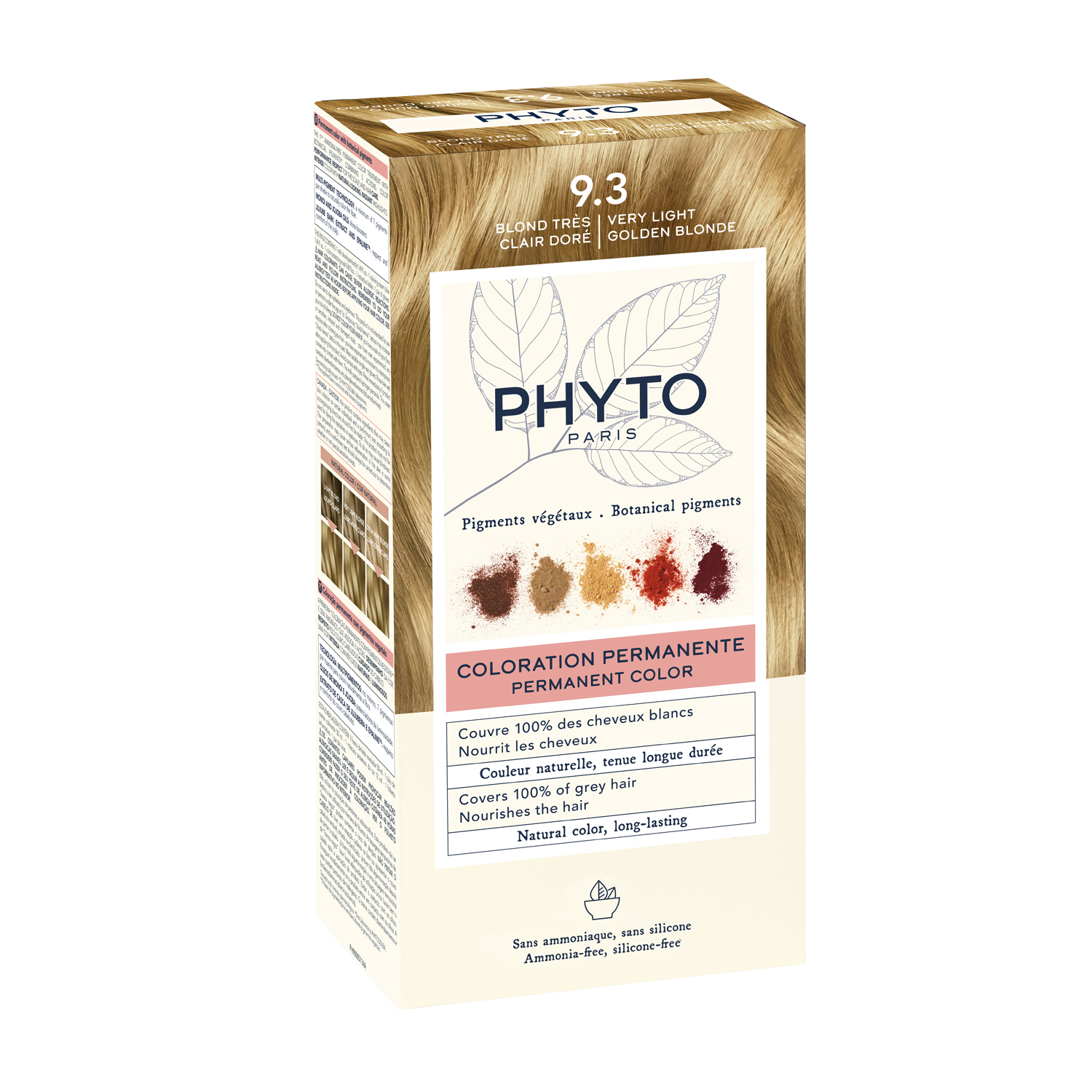 Phytosolba крем-краска для волос тон 9.3 очень светлый золотистый блонд 50 50 12 №2 NP032023