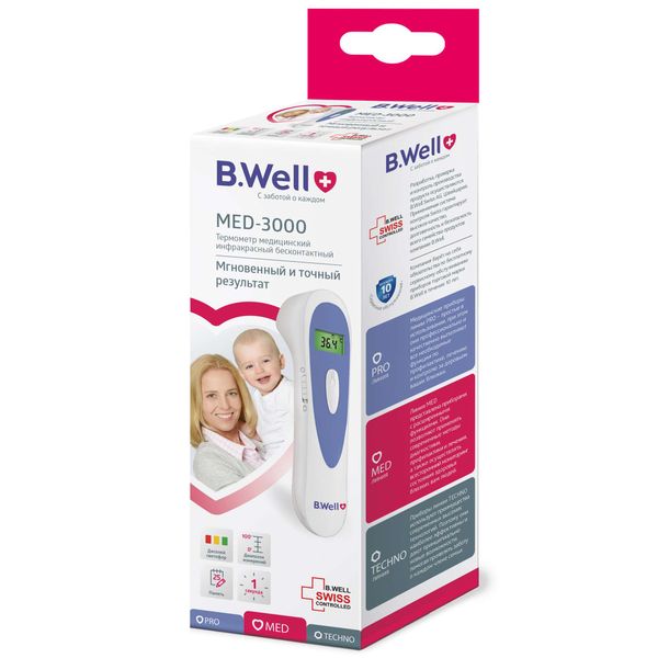 

Би-велл термометр MED-3000 медиц. инфакрасный безконтактный