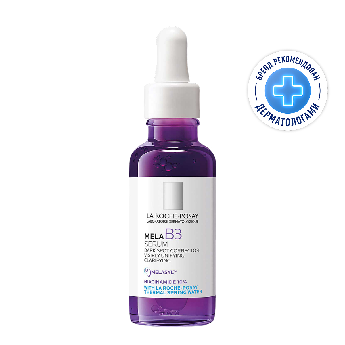 

Ля Рош-Позе Мела B3 Концентрированная сыворотка против всех видов пигментных пятен и пигментации, с ниацинамидом и ретинолом 30мл